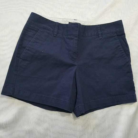Lands' End Pants - Lands End - Women's Low Rise Chino Navy Shorts
